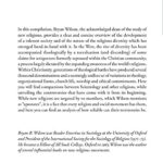 Scientology belief practices etc-WILSON-ENG backcover